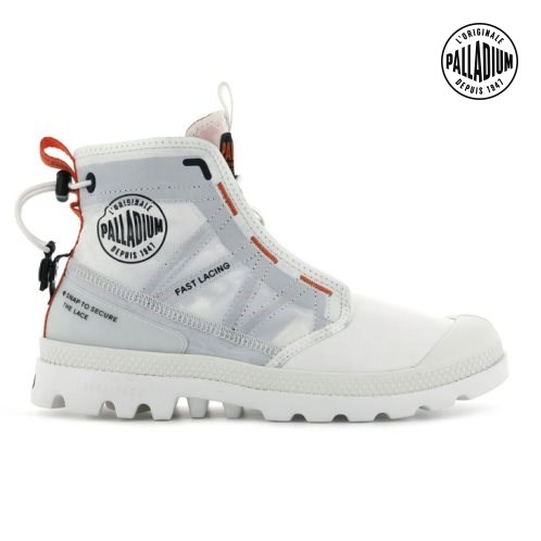 Palladium Pampa Travel Lite Men's Boots Light Grey | UK X830-VFD